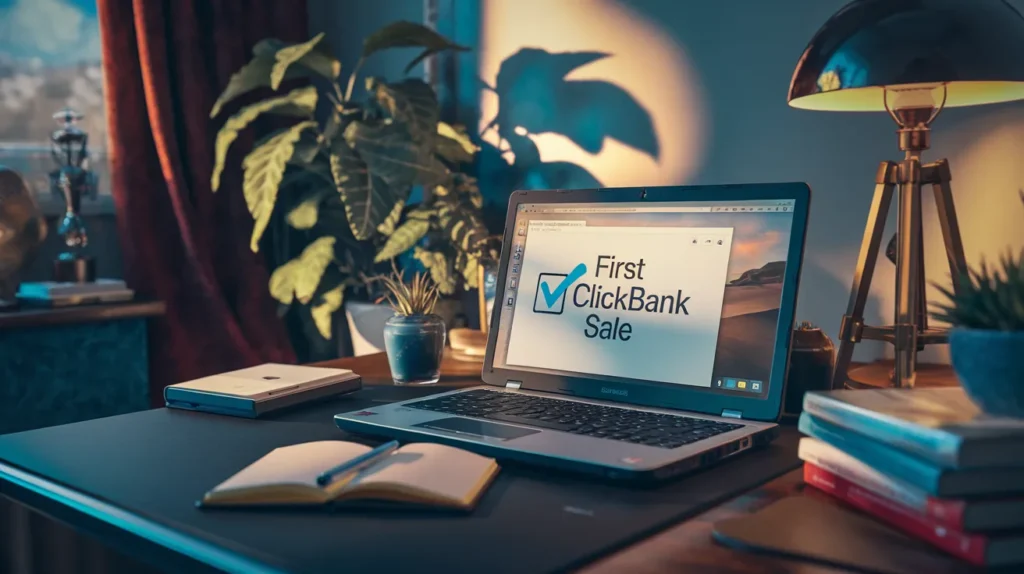 first clickbank sale as beginner