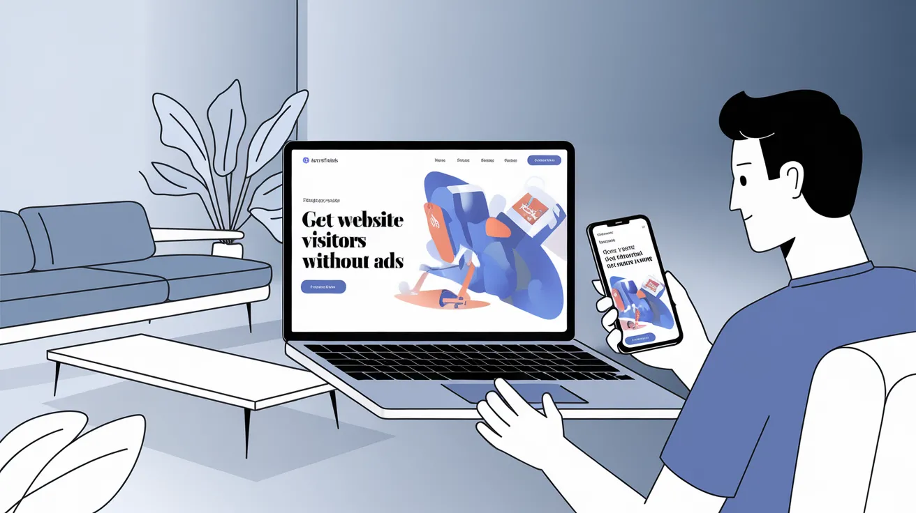 get website visitors without ads