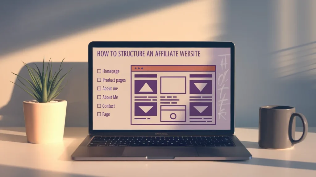 how to structure affiliate website